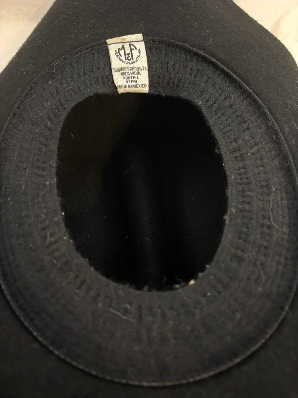 Youth 100% Wool Cowboy Hat
